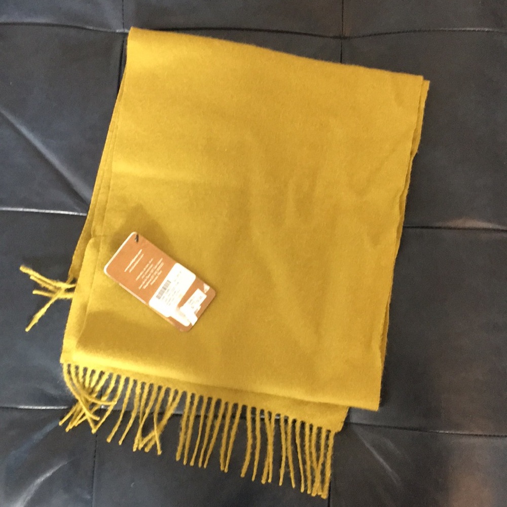 Olive Green/Chartreuse Alpaca Wool Scarf